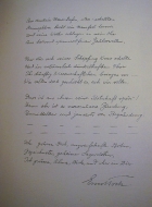 handwritten letter from Ernst Toch